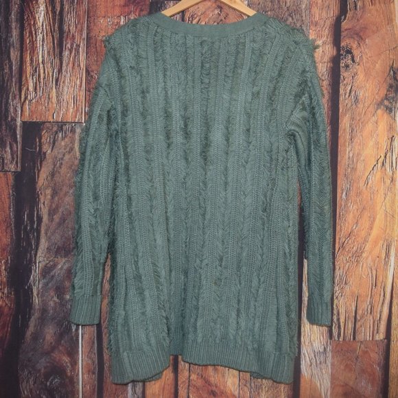 CLOSET SPACE Women's Sz XS Light Sage Soft Sweater Cardigan - LIKE NEW - Picture 2 of 6